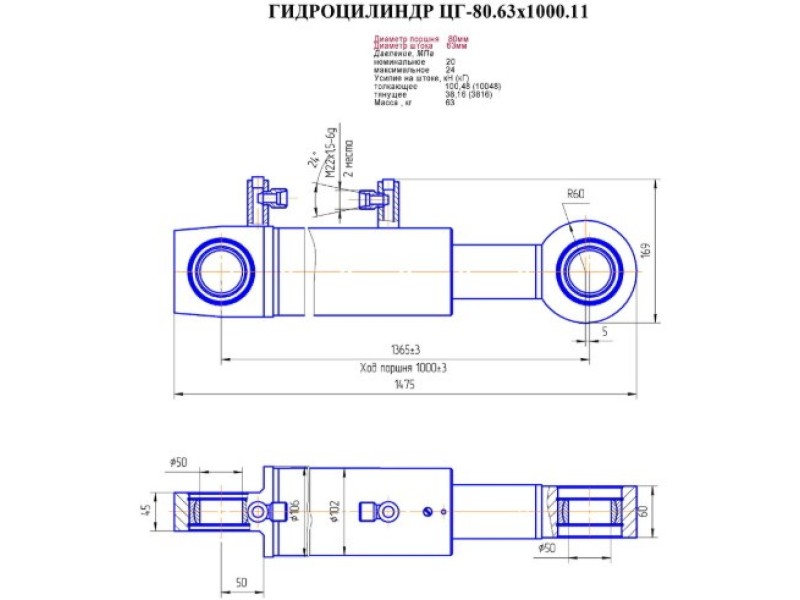 ЦГ-80.63х1000.11
